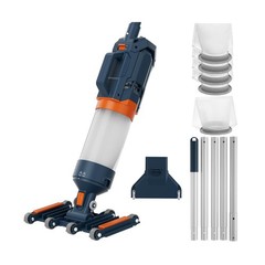 Heavy Duty Handheld Pool Vacuum – 18.9GPM Powerful Suction, 25µm Ultra Fine