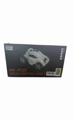 MF-PC01 Cordless Robotic Pool Cleaner for Pool Floor, White w/ Charger Set