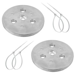 Zinc Anode Weight Plate for Pool Skimmers AntiCorrosion Solution, 2 Pcs