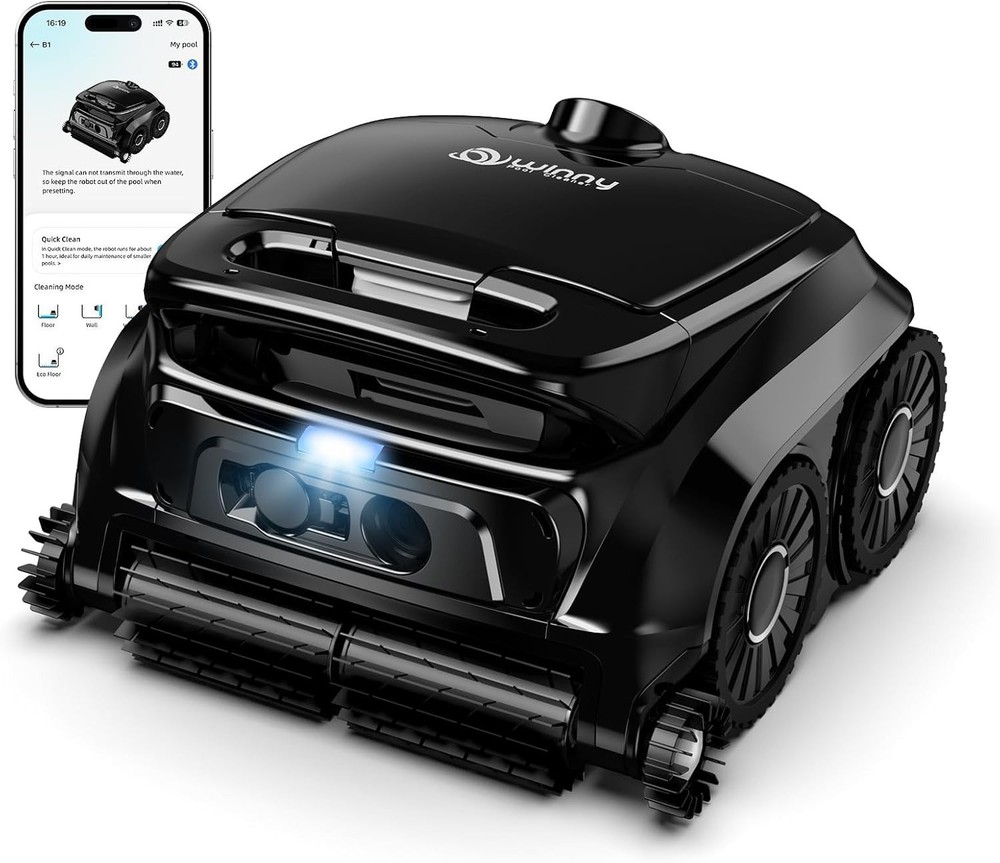(2026 New) Winny B1 Cordless Robotic Vaccum Inground Pools, 5-in-1 Wall