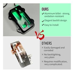Shifter Gate for Kawasaki KRX 1000/KRX 1000 4, Black Anodized Shift Gate Green