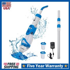 Cordless Rechargeable Pool Vacuum Handheld Cleaner ,with Telescopic Pole 60 Mins