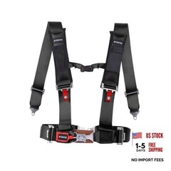 Black Heavy Duty 4 Point Harness – Ultra Soft – 3 Inch