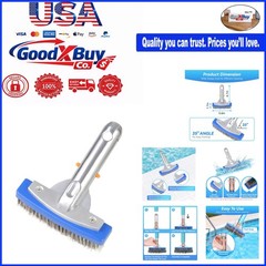 Heavy Duty 5-Inch Stainless Steel Pool Brush for Concrete & Gunite Pools – De…
