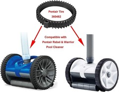 Suction-Powered Pool Cleaner Tire Kit – Durable & Efficient 2 Pack Replacement