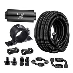 6AN PTFE Fuel Line Kit with Fuel Filter, Inline Fuel Filter & 30 Micron