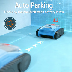 Cordless Robotic Pool Vacuum for Inground Pools, Above Ground Pool Cleaner