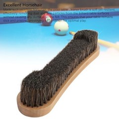 Pool Table Brush, 12in Horse Hair Pool Table Cleaner Brush Poplar Wood 3-in-1…