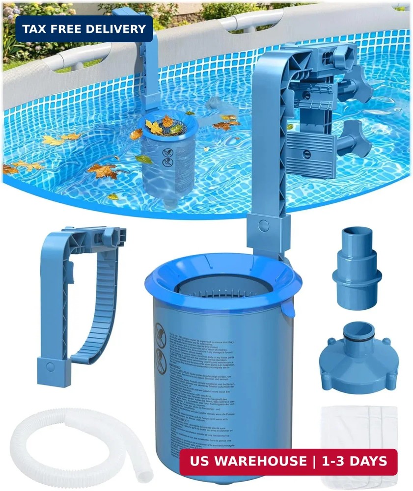 KIrSwp 2026 Above Ground Pool Skimmer with 3 Skimmer Socks | Wall Mount Surface