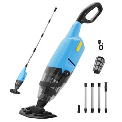 Hushlight Handheld Pool Vacuum For Above Ground Pool 4-Section Detachable Pole
