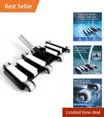 14.4&Prime; Chrome Plated Pool Vacuum Head – Durable & Efficient for Any Pool Type