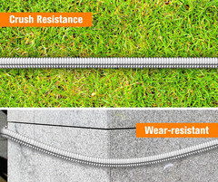Heavy Duty Stainless Steel Garden Pool Hose No-Kink Flexible Water Pipe Outdoor