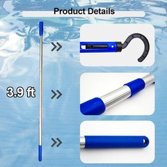 Hook for All Robotic Pool Cleaner with Swimming Pool Pole, Accessories Hook C…