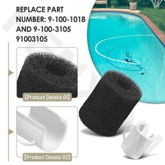 2 Pack 9-100-1018 Pool Cleaner Bag Collar with Polaris Pool Cleaners Model 18…