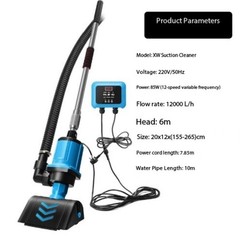 Fish Pond Filter Swimming Pool Cleaner Pond Sludge Suction Machine Dirt Suction