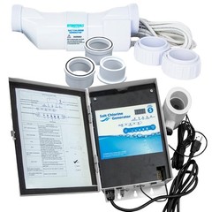 Swimline 87625 Salt Water Chlorine Generator System, 25K Gallon Swimming Pools