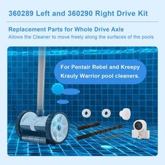 Pool Cleaner Bearings Tune Up Kit Replacement Parts,360289 Left Black, White