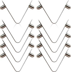 10 PCS Stainless Steel V-Clips Butterfly V Clip for Swimming Pool Spa Brush, Lea