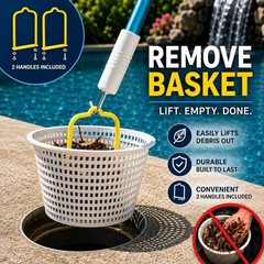 Lightweight Pool Skimmer with Handle