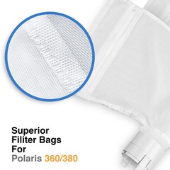 2 Pack 360 380 for Polaris Bags All Purpose Filter Bag for Polaris Parts for …