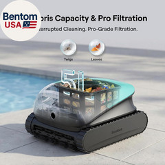 Sora 10 Cordless Pool Vacuum Robot for Inground & above Ground Pools, 6800 GPH S
