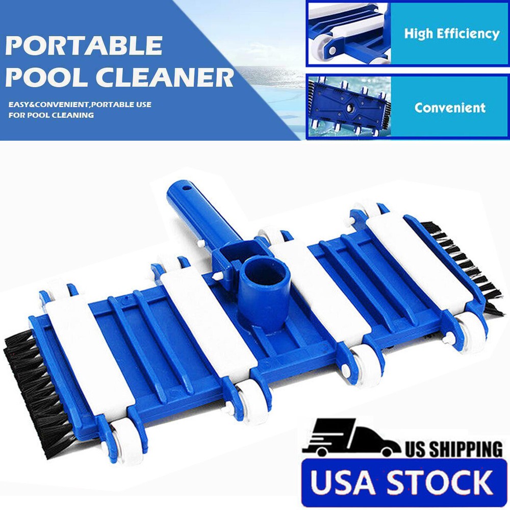 Professional Inground Above Ground Pool Vacuum Head Swimming Cleaner Tool Brush