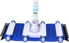 SWIMLINE HYDROTOOLS Manual Pool Vacuum Head Concrete Vac W/ Brushes