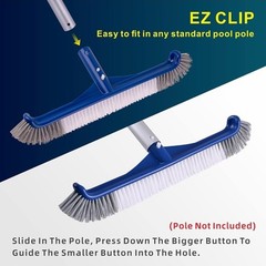 POOLAZA 17.5&Prime; Pool Brush Head for Inground & Above-Ground Pools
