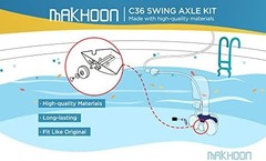 Makhoon Pool Cleaner Replacement Parts C36 Swing Axle Kit for Polaris White