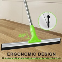 17.2&Prime;Professional Floor Scrubber Shower Squeegee,Double Flexible Rubber