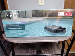 EcoSurfer S2 Solar Powered Pool Surface Skimmer Robot with APP Support,24/7 Gray