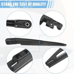 Rear Windshield Wiper Blade Arm Set Back Wiper Assembly Replacement Fit for
