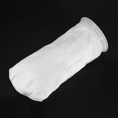 7 Inch Ring Filter Socks 200 Micron, Mesh Bags Pool Skimmer Basket, White