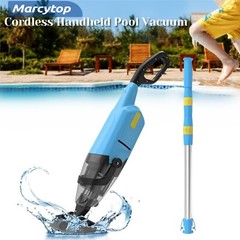 Cordless Pool Vacuum Handheld Pool Cleaner Rechargeable with Telescopic Pole