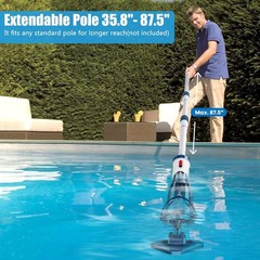 Versatile Rechargeable Pool Vacuum – 1 Hour Cleaning Power & Easy Handling