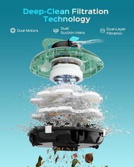 (2026 Upgrade) Cordless Pool Vacuum for above Ground Pool, Automatic Pool Cleane