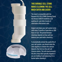 Pool Salt Cell Cleaning Stand -Replacement Compatible with Hayward GLX-CELLSTAND