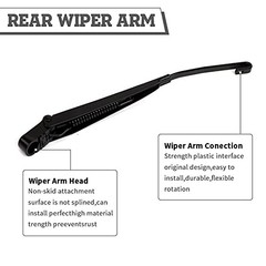 Rear Wiper Arm & Blade Kit,Exact-Fit Replacement for Jeep wrangler 1997