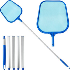 Swimming Pool Skimmer Net with 5 Pole Sections and Ultra Fine Mesh