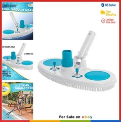 13 Inch Weighted Pool Vacuum Head Nylon Bristles Swivel Hose 1-1/4 1-1/2 Vinyl
