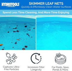 Leaf Skimmer with 48&Prime; Adjustable Aluminum Telescopic Pole