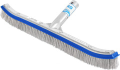 Combo Nylon and Stainless Steel Pool Brush – 18-Inch Heavy Duty Pool Brush Head