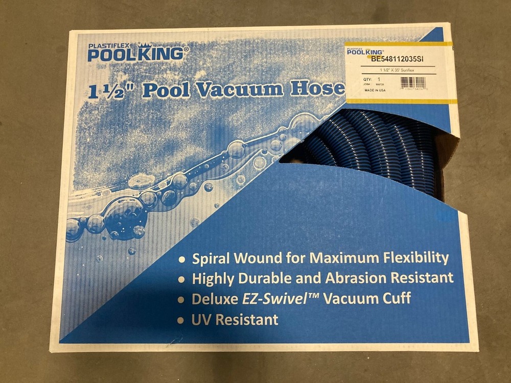 Plastiflex Pool King 35&prime; x 1 1/2&Prime; Pool Vacuum Hose