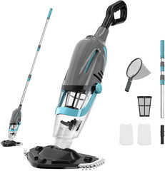 Cordless Handheld Pool Vacuum, Pool Vacuum for above Ground Pool with Telescopic