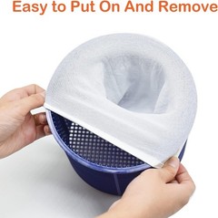 100 Pack Pool Skimmer Socks Reusable Skimmer Basket Socks for Above