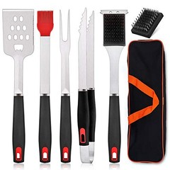 BBQ Grill Accessories Set of Stainless Steel Grilling 7 Complete Set of 7