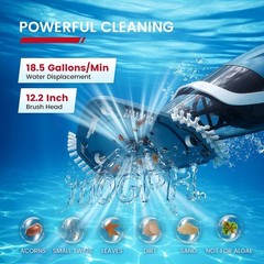 Handheld PC40 Pool Vacuum with 76.8 » Telescopic Pole, Powerful 18.5 GPM Suction