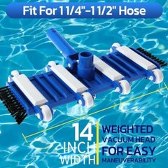 14&Prime; Cleaning accessories for In-ground Pool Flexible Swimming Pool Vacuum Head