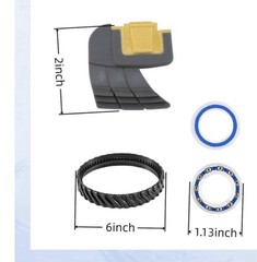 AR-PRO R0526100 Pool Cleaner Wheel Track Tire Replacement (2-Pack) 1-Pair