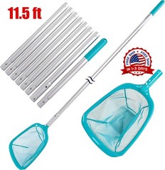 Escoba Con Red Malla Para Sacar Remover Limpiar Piscina Basura Hojas Estanques